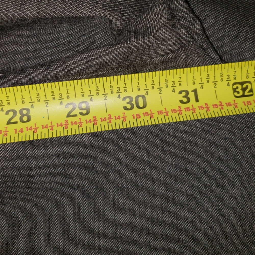 Express Columnist Pant Gray And Black Size 4r - image 2